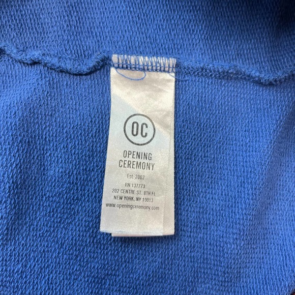 Opening Ceremony OC Elastic Logo Jogger Sweats Pants Medium Railroad Blue 2018 - Picture 8 of 11